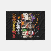 Shih Tzu Dog Halloween Weihnachtsgeschenk Hallowee Fleecedecke (Vorderseite (Horizontal))