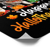 Shih Tzu Dog Halloween Weihnachtsgeschenk Hallowee Poster (Ecke)