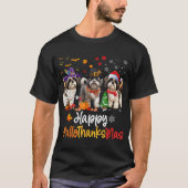 Shih Tzu Dog Halloween Weihnachtsgeschenk Hallowee T-Shirt (Vorderseite)