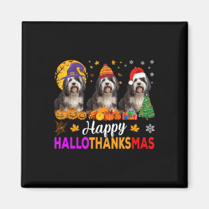 Shih Tzu Dog Halloween Weihnachtshanksmas 1 Magnet
