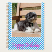 Shih Tzu Dog Happy Birthday Planer (Vorderseite)