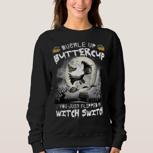 Shih Tzu Dog Hexenschalter Sweatshirt (Vorderseite)