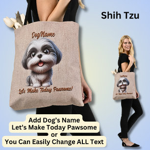 Shih Tzu - Dog hinzufügen, Text ändern Tasche