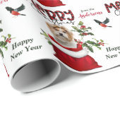Shih Tzu Dog in der Weihnachtsgeschenktasche Geschenkpapier (Rolleneckpunkt)