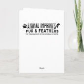 Shih Tzu Dog in der Weihnachtsmannmütze Weihnachte Karte (Rückseite)