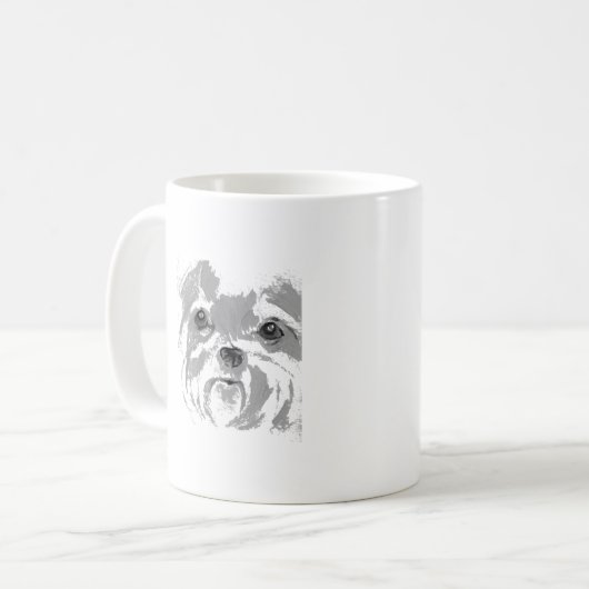 Shih Tzu Dog Kaffeetasse (Vorderseite Links)