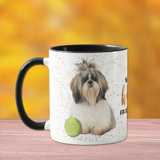 Shih-Tzu Dog Kisses Fix Alles Tasse