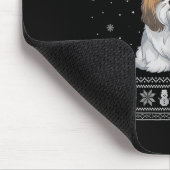 Shih Tzu Dog Lovers Men Women Santa Ugly Xmas Swea Mousepad (Ecke)