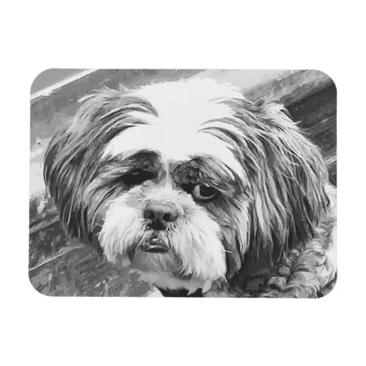 SHIH TZU DOG  MAGNET (Horizontal)