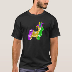 Shih Tzu Dog Mardi Gras Carnivals Funny Puppy Lieb T-Shirt