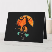 Shih Tzu Dog Moon Beängstigend Pumpkin Halloween-K Karte (Rückseite)