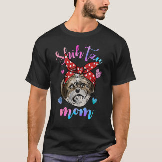 Shih Tzu Dog Niedlich Mama Mutter T-Shirt