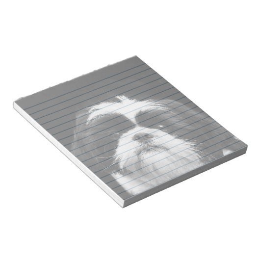 Shih Tzu dog notepad Notizblock (angewinkelt)