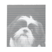 Shih Tzu dog notepad Notizblock (Vorderseite)
