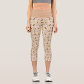 shih tzu dog pattern capri leggings (Vorderseite)