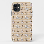 shih tzu dog pattern Case-Mate iPhone hülle (Rückseite)