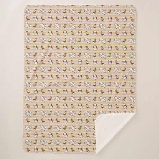 shih tzu dog pattern sherpadecke (Vorderseite)