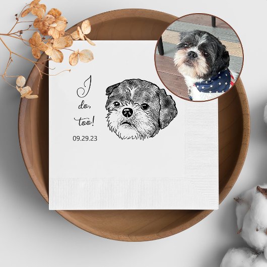 Shih Tzu Dog Personalisiert auch Serviette