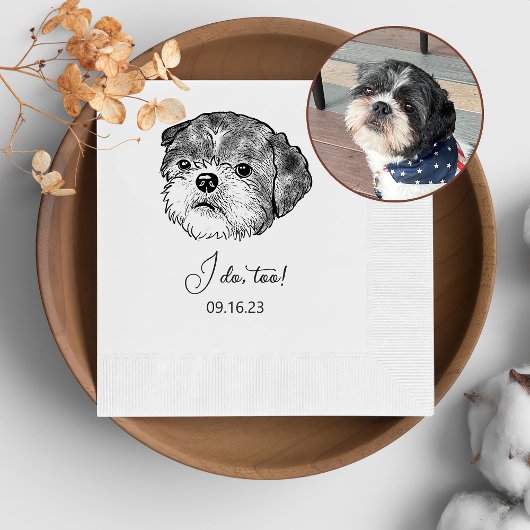 Shih Tzu Dog Personalisiert I Do ToNapkins Serviette