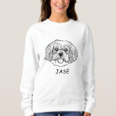 Shih Tzu Dog Personalisiert Pet Lover Sweatshirt (Vorderseite)