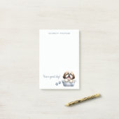 Shih Tzu Dog Personalisiert Post-it Klebezettel (Auf Schreibtisch)