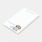 Shih Tzu Dog Personalisiert Post-it Klebezettel (angewinkelt)