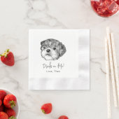 Shih Tzu Dog Personalisiert trinken Serviette (Beispiel)