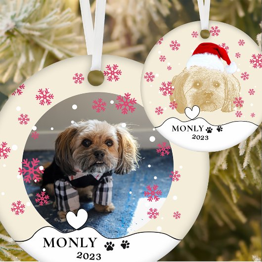 Shih Tzu Dog Personalisiert Zeichnend Hand Keramik Ornament