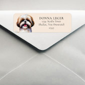 Shih Tzu Dog Personalisierte Adresse