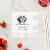 Shih Tzu Dog Personalisierte Getränke Serviette (Beispiel)