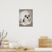 Shih Tzu Dog Portrait Poster (Küche)