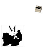 Shih-Tzu Dog Puppy Long Hair Gummistempel (Stempel)