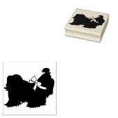Shih-Tzu Dog Puppy Long Hair Gummistempel (Stempel)