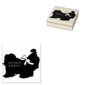 Shih-Tzu Dog Puppy Long Hair Gummistempel (Stempel)