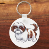 Shih Tzu Dog Schlüsselanhänger (Vorderseite)