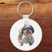 Shih Tzu Dog Schlüsselanhänger (Vorderseite)