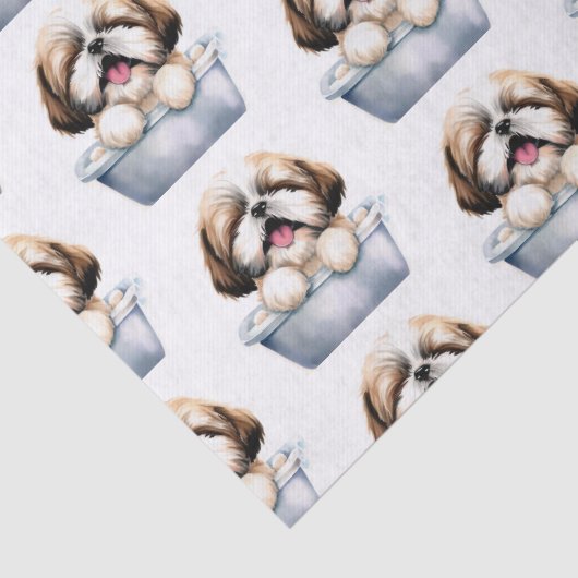 Shih Tzu Dog Seidenpapier (Detail)