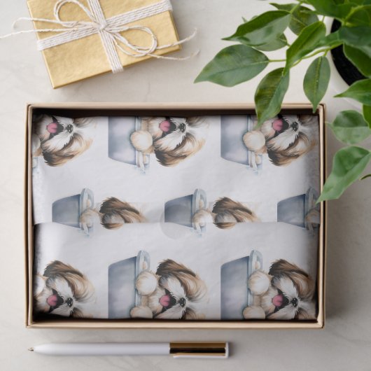 Shih Tzu Dog Seidenpapier (Geschenk)