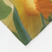 Shih Tzu Dog Spring Flowers Malerei Fleecedecke (Ecke)