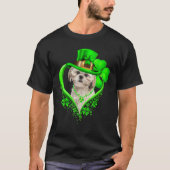 Shih Tzu Dog St Patricks Day Lover Irish Shamrock T-Shirt (Vorderseite)