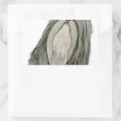 Shih Tzu dog, tony fernandes Rechteckiger Aufkleber (Tasche)