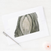 Shih Tzu dog, tony fernandes Rechteckiger Aufkleber (Umschlag)