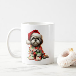 Shih Tzu Dog Welppy Christmas Kaffeetasse