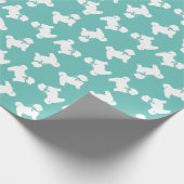 Shih Tzu Dog Welppy Teddy Bär Kurz Haar Geschenkpapier (Ecke)