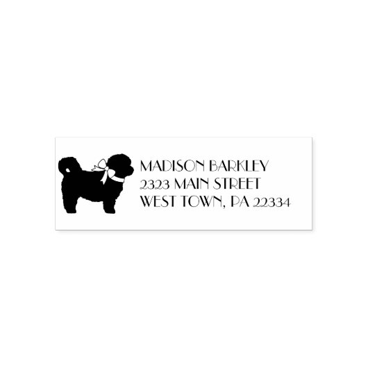 Shih Tzu Dog Welppy Teddy Bär Kurz Haar Permastempel (Design)