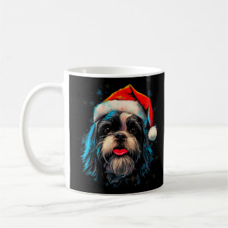 Shih Tzu Dog Xmas Kaffeetasse