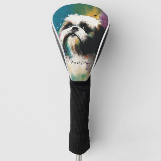 Shih Tzu Dog - Zusammensetzung 008 Golf Headcover (Vorderseite)
