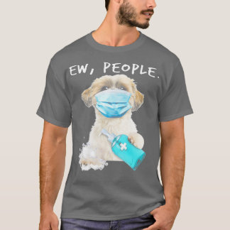 Shih Tzu Ew People Dog Wearing A Face Mask T-Shirt