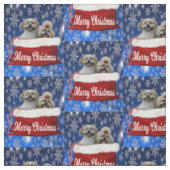Shih tzu Fabric Christmas Stoff (Muster)
