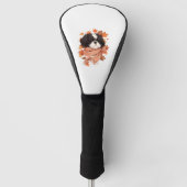 Shih Tzu Fall Dog Autumn Leaves Erntedank Copy Golf Headcover (Vorderseite)